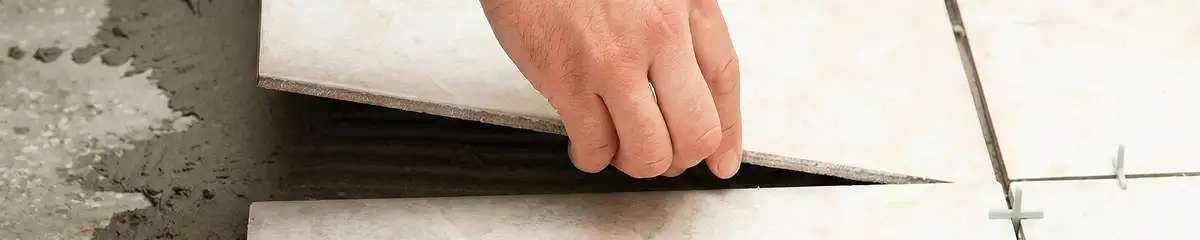 Professional installing ceramic tile floors in Aurora, CO